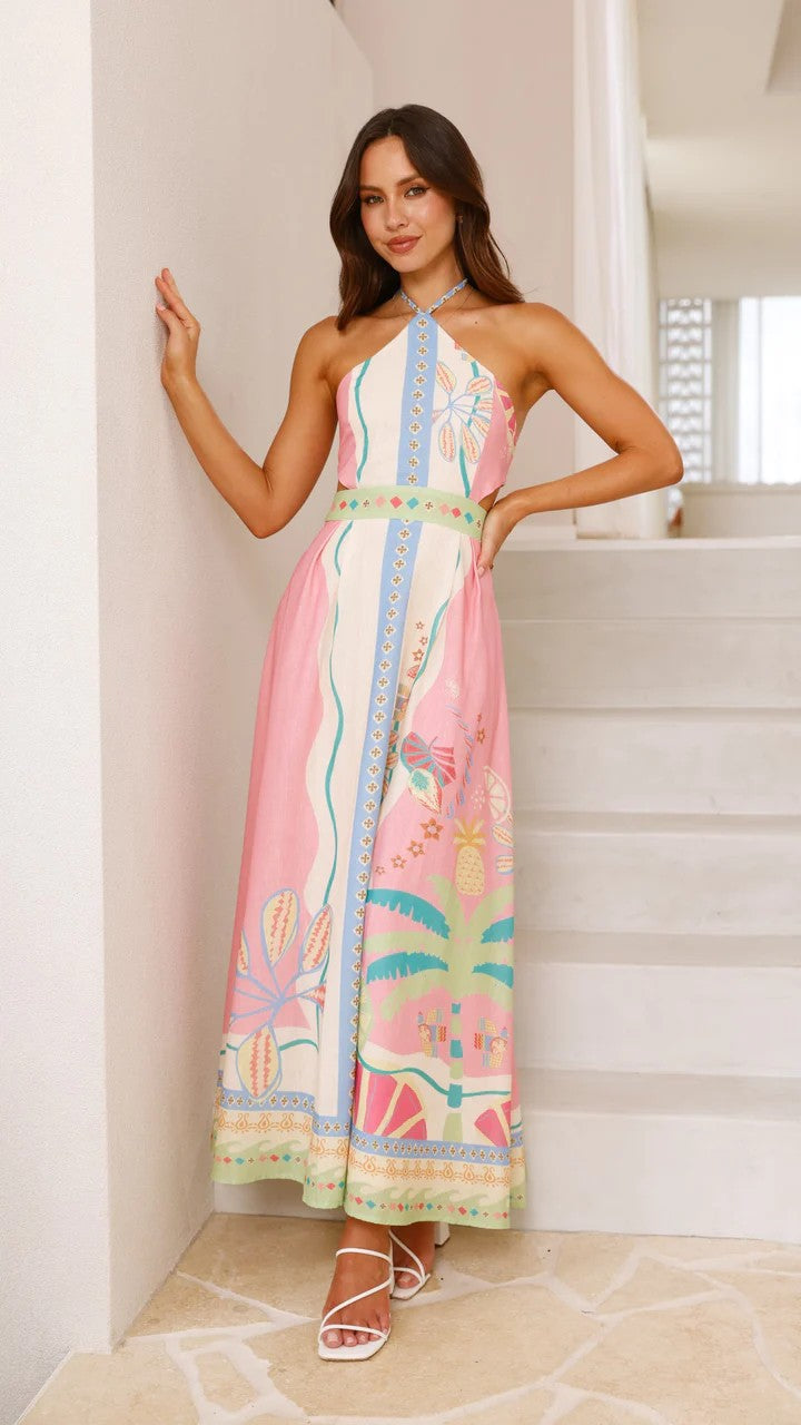 Norris Maxi Dress - Pink
