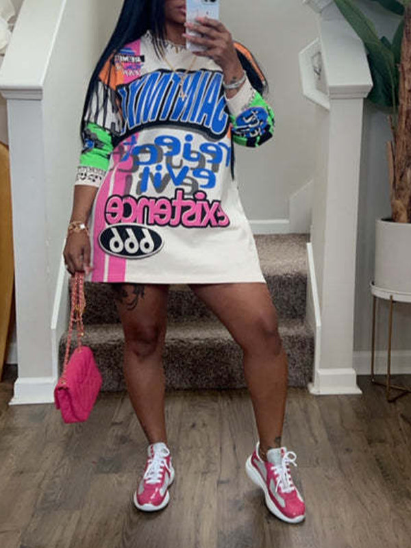 Printed Tee Dress Fashionpara