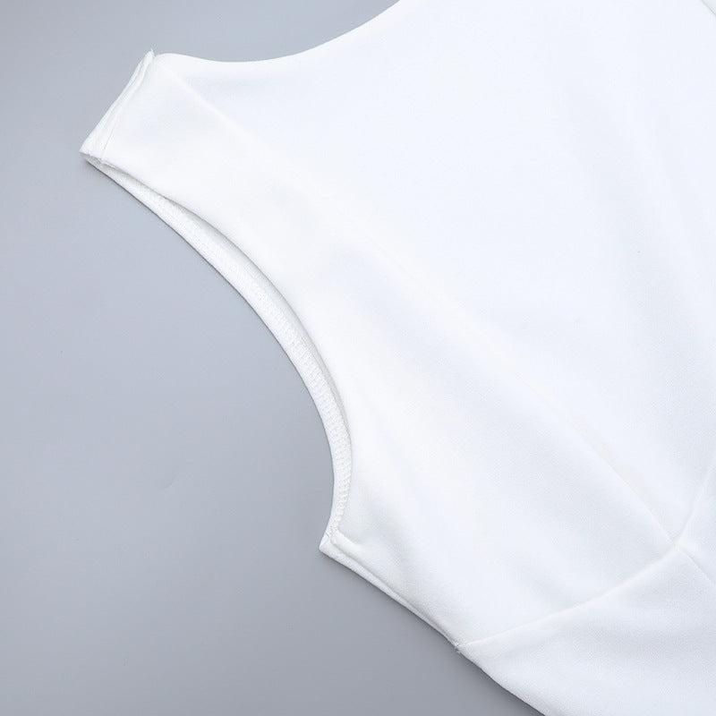 Boat-Neck Sleeveless Fit-and-Flare Mini Dress 7