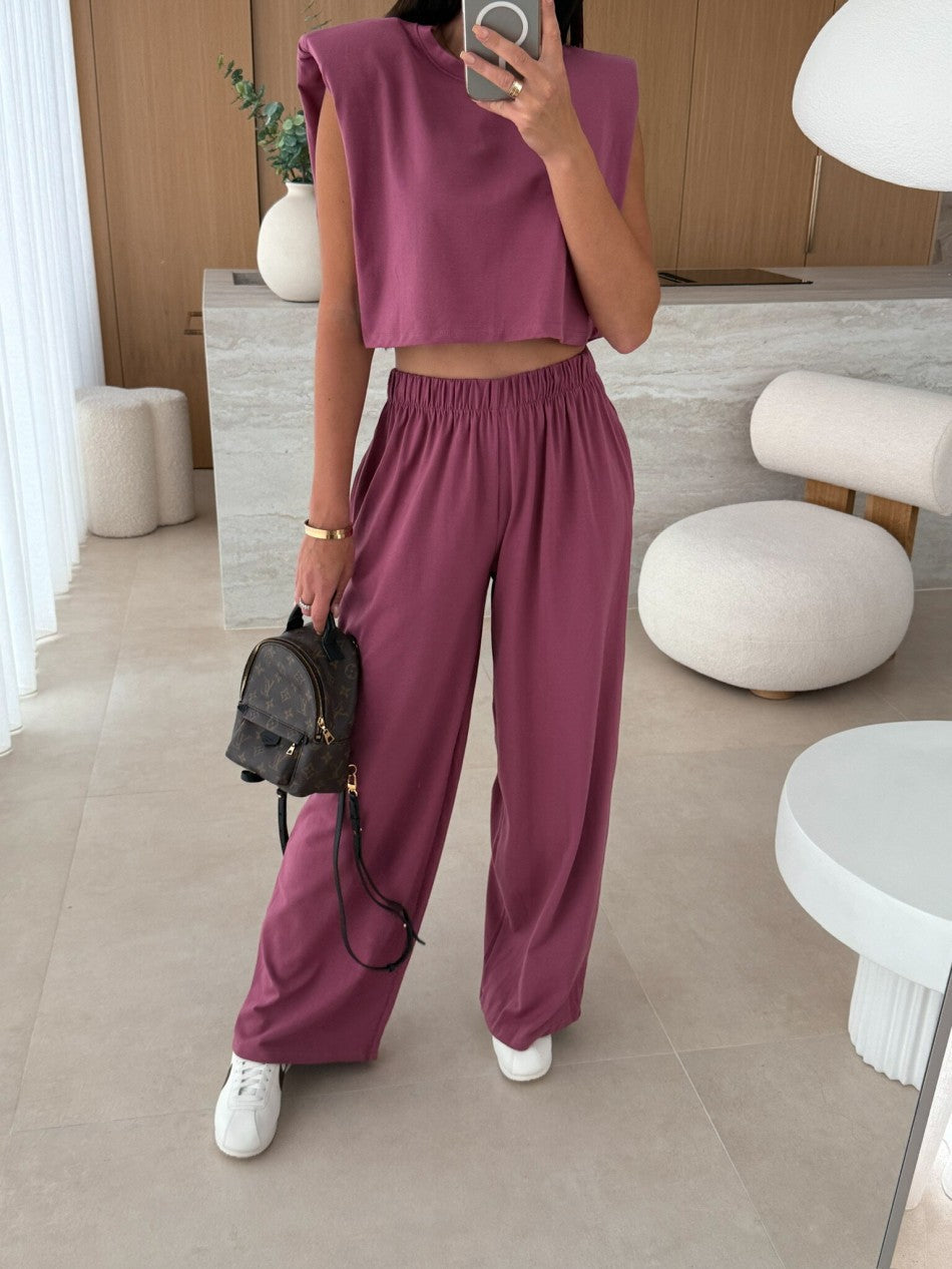 June Co-ord Set - Rose Red