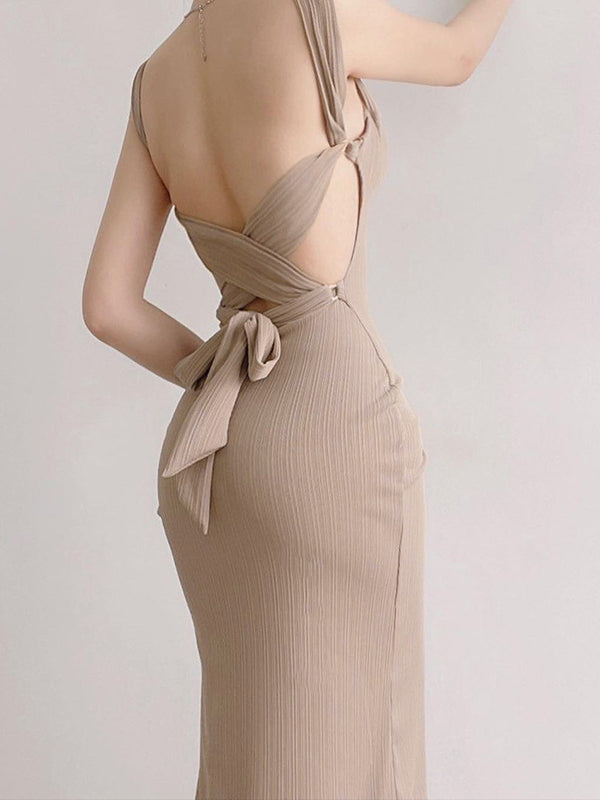 Ribbed Square Neck Bodycon Maxi Dress 5
