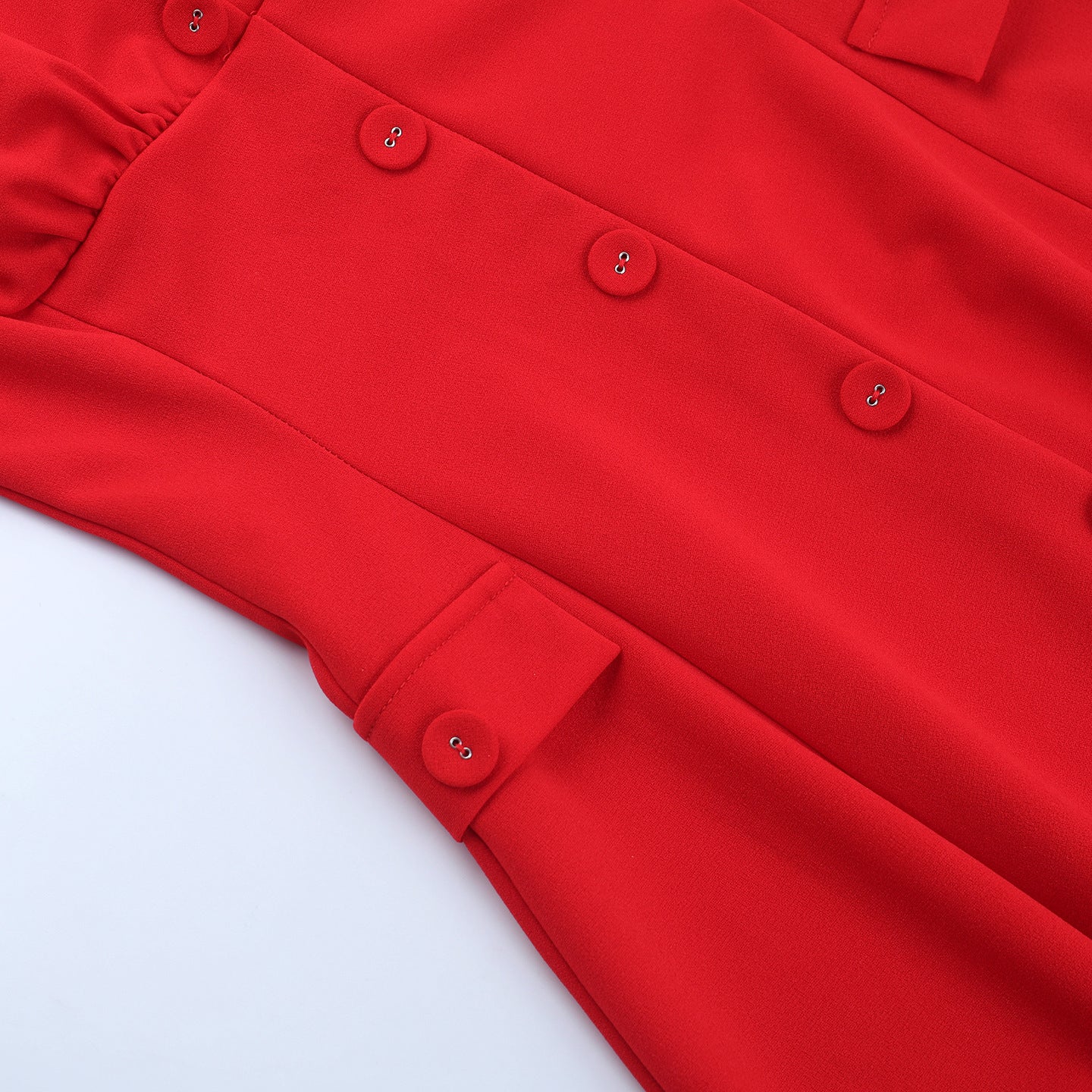 Carnes Midi Dress - Red