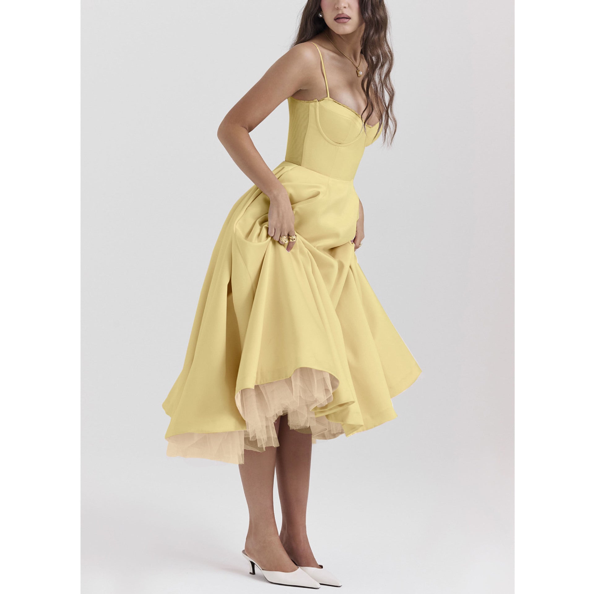 Sleeveless Spaghetti Vestidos for Party