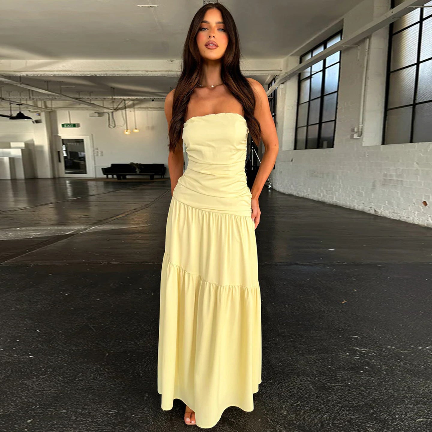 Conklin Maxi Dress - Yellow