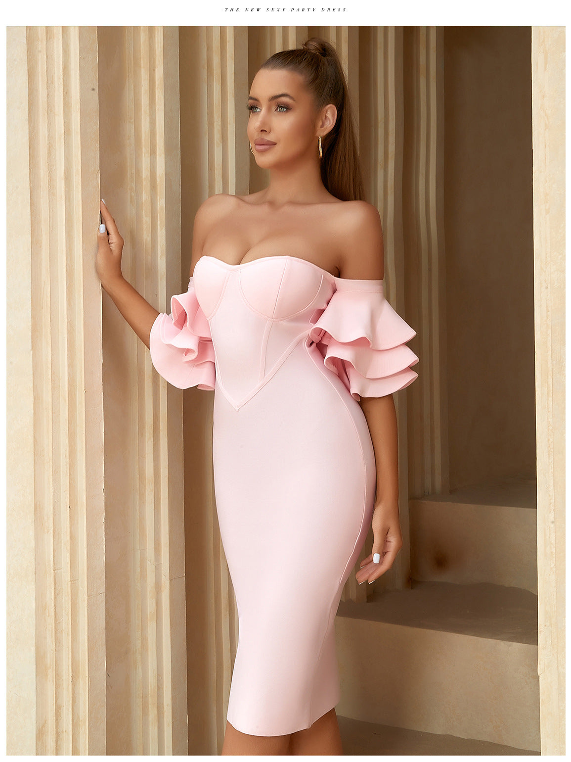 Bandage Dress Elegant Party Annual Party Party Evening Dress Bridesmaid Dress - Fashionpara
