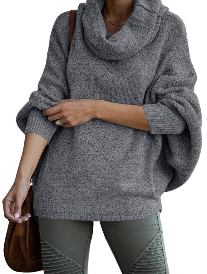 ShoptheCIC Solid Color Long Sleeve Pullover Sweater
