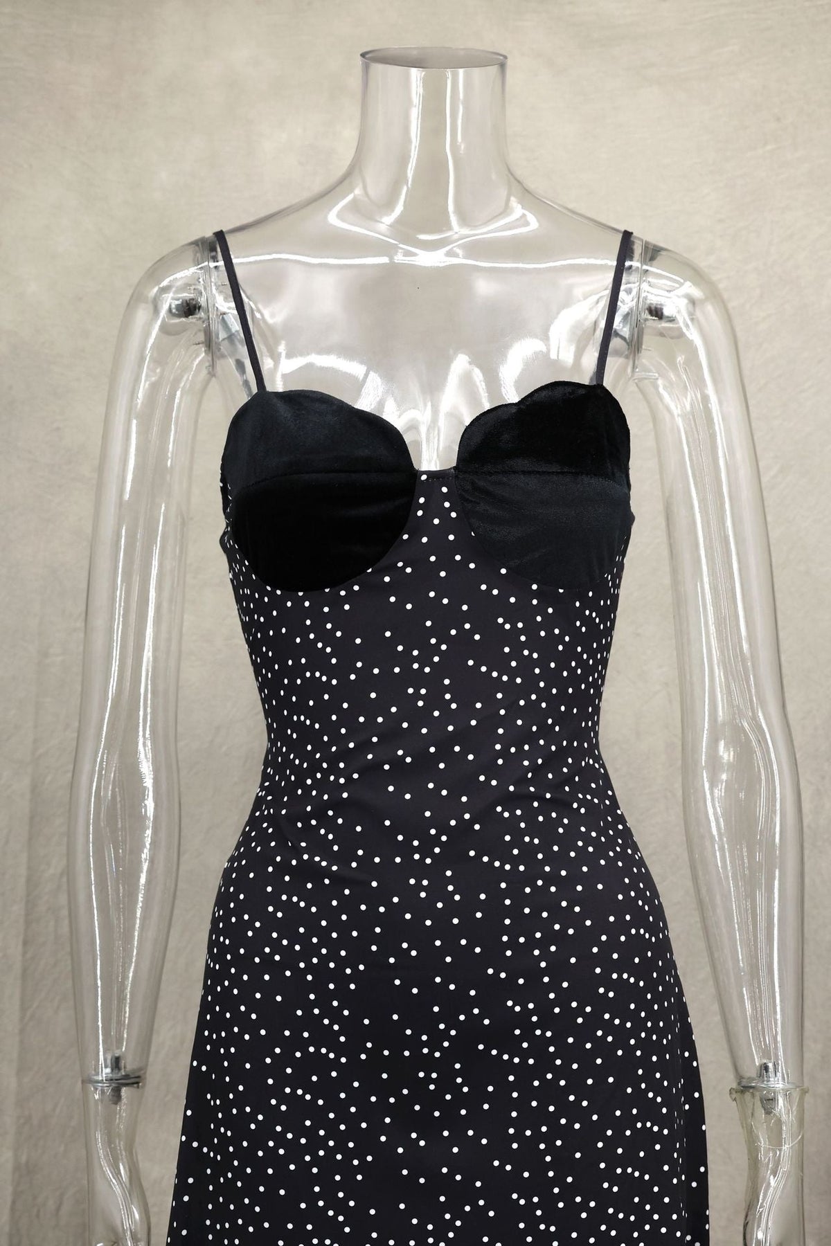 Speckled Print Sweetheart Bustier Bodycon Midi Dress 10