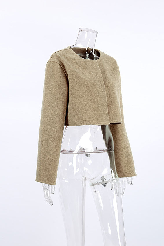 Relaxed-fit Brown Wool Coat for Effortless Style and Comfort