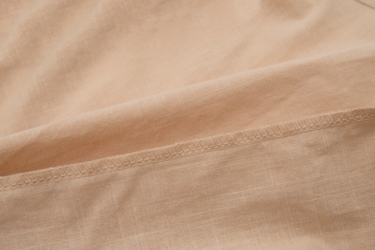 Crochet Cutie Linen Maxi Dress - Fashionpara