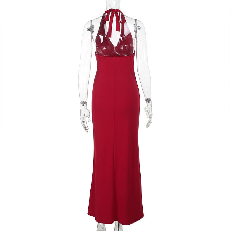 Ritter Slit Dress - Red