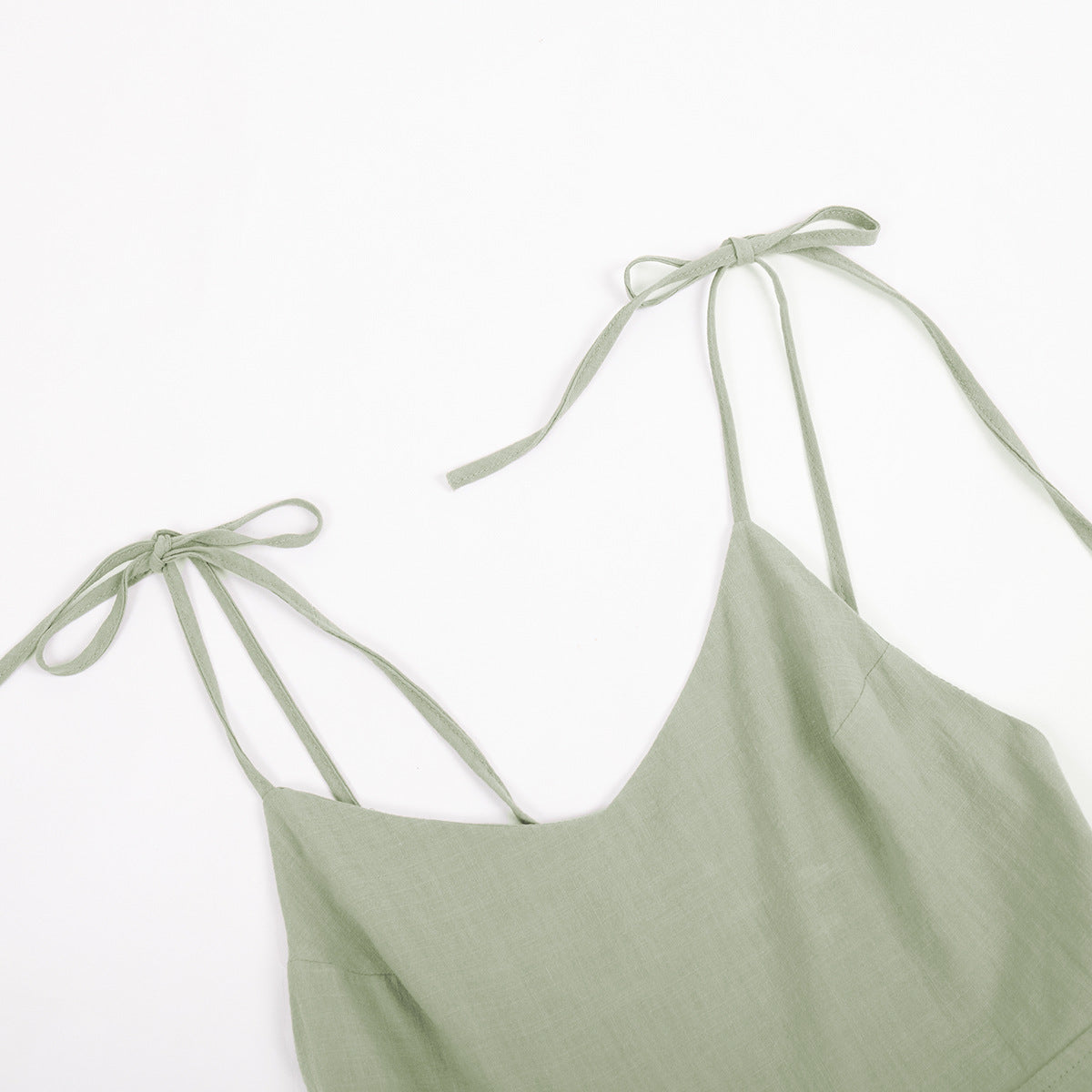 Crochet Cutie Linen Maxi Dress - Fashionpara