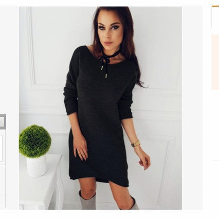 Smoky Mountain Black Sweater Dress for Effortless Style
