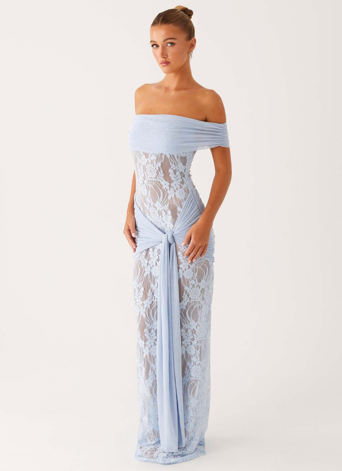 Lace Sheer Mesh Bodycon Dress