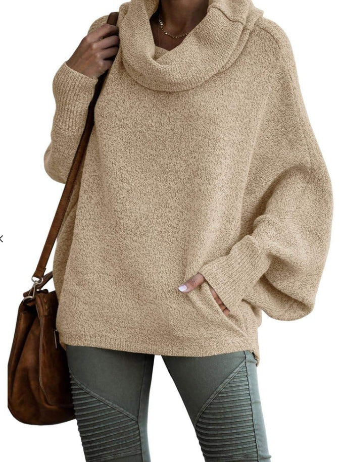 ShoptheCIC Solid Color Long Sleeve Pullover Sweater
