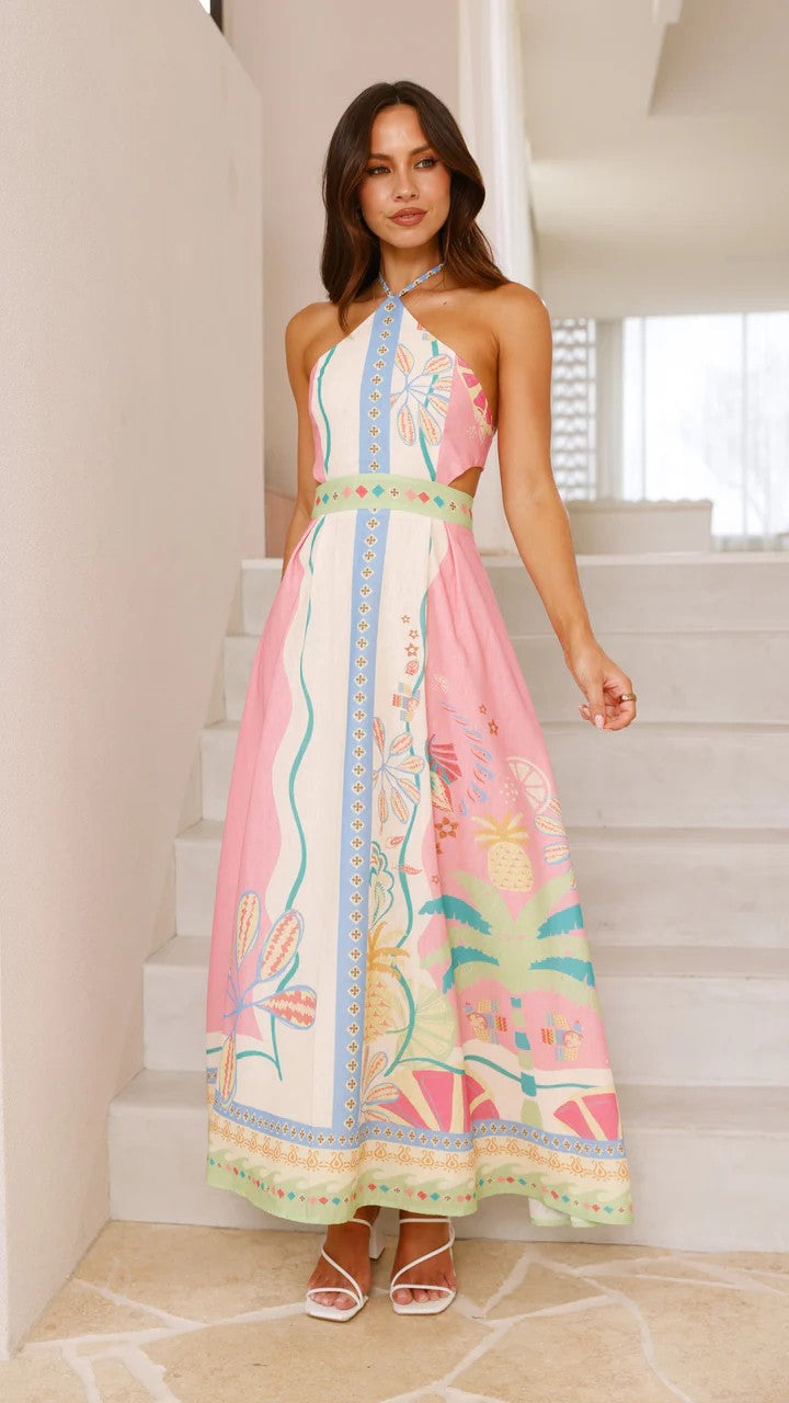 Norris Maxi Dress - Pink