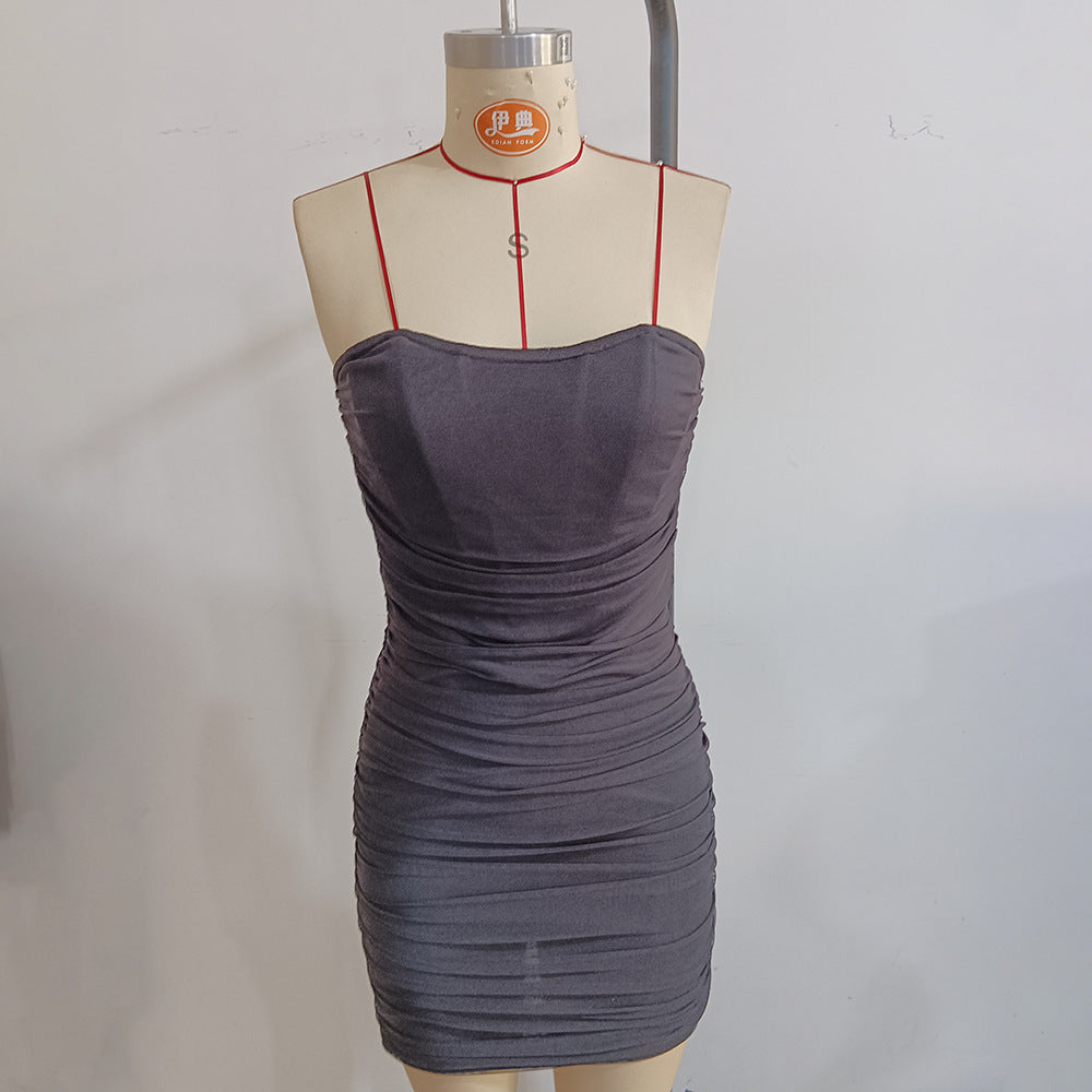 Tube Top Boning Corset Hip Dress - Fashionpara