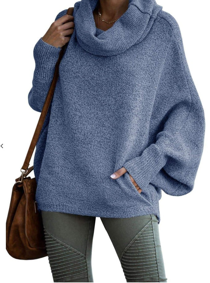 ShoptheCIC Solid Color Long Sleeve Pullover Sweater