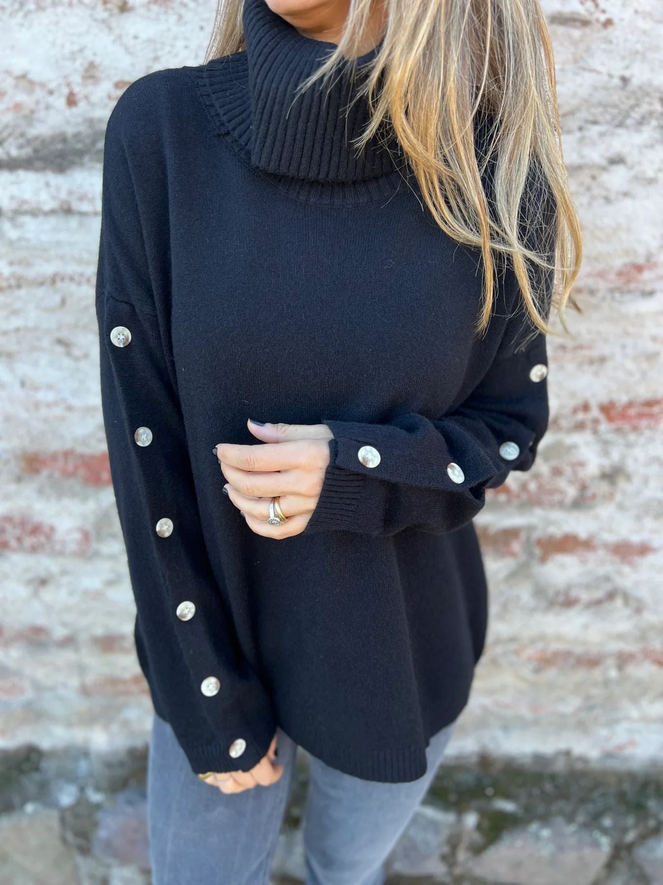 ShoptheCIC Turtleneck Long Sleeve Sweater for Stylish Comfort