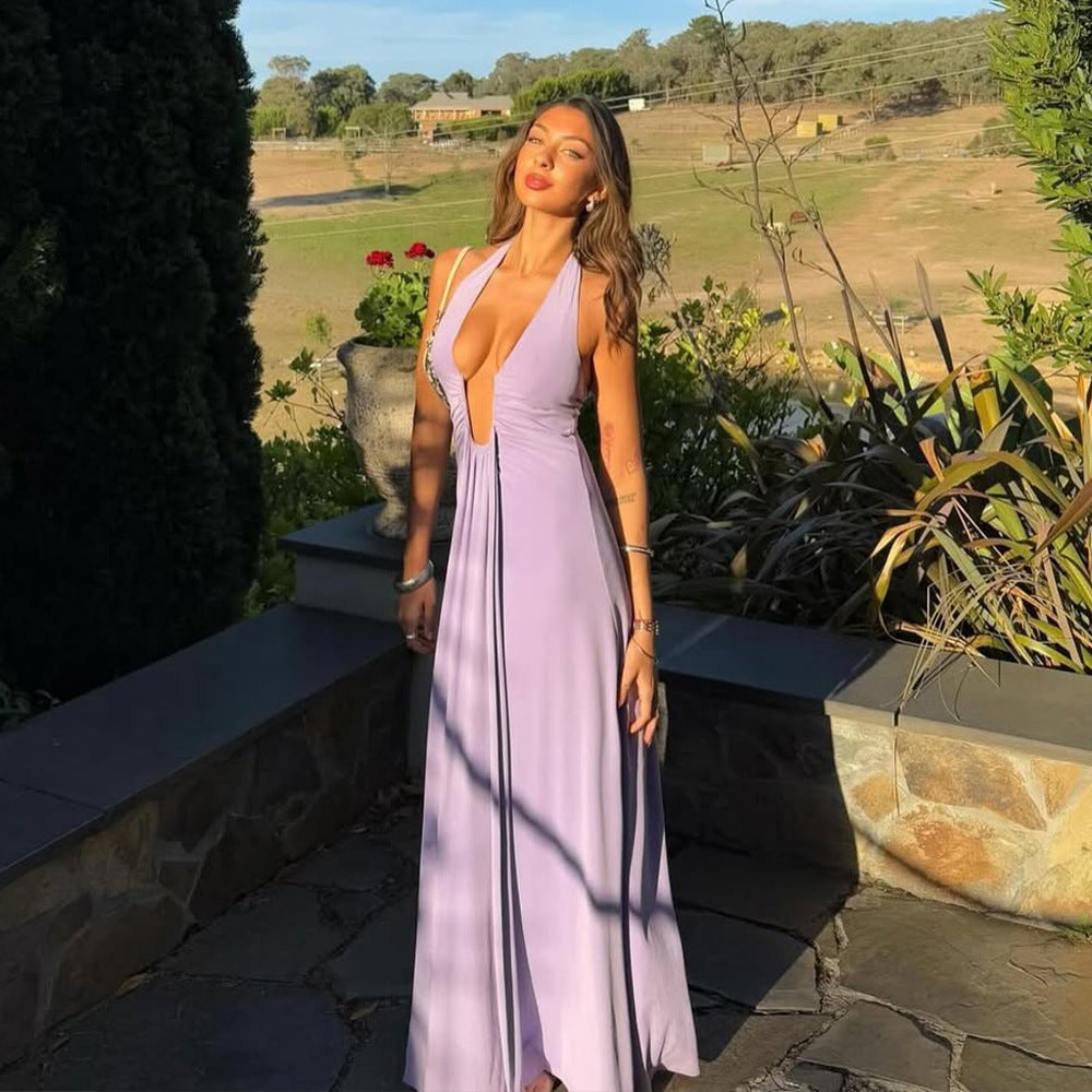 Aster Maxi Dress - Purple