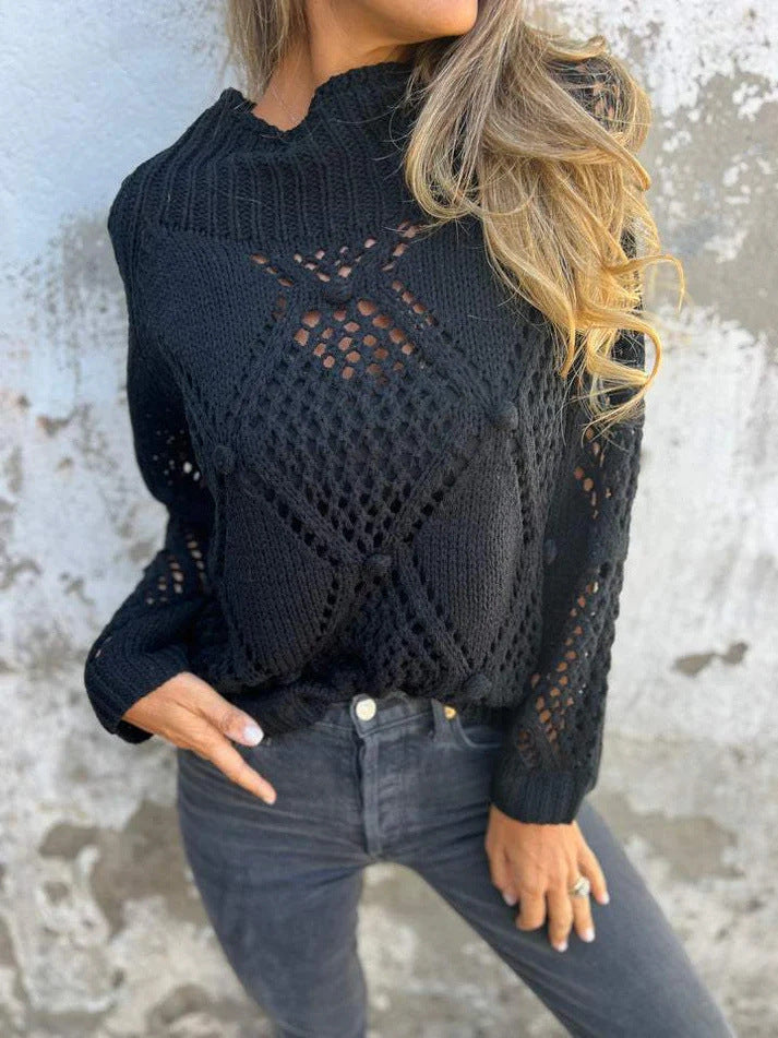 ShoptheCIC Loose Knit Sweater for Effortless Style