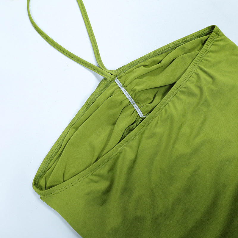 Flower Applique Long Solid Party Maxi Dress