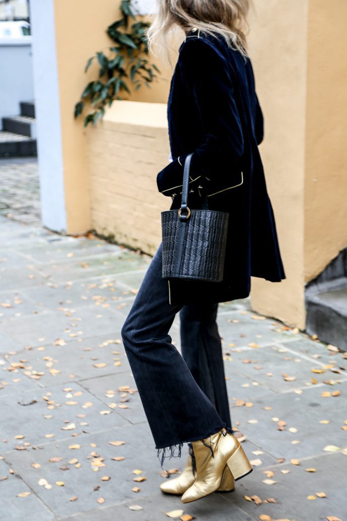 Thermal Velvet Patchwork Multi-Button Coat for Stylish Warmth