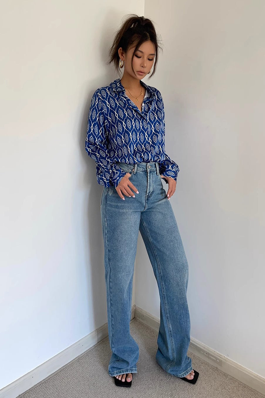 High Waist Buckle Detail