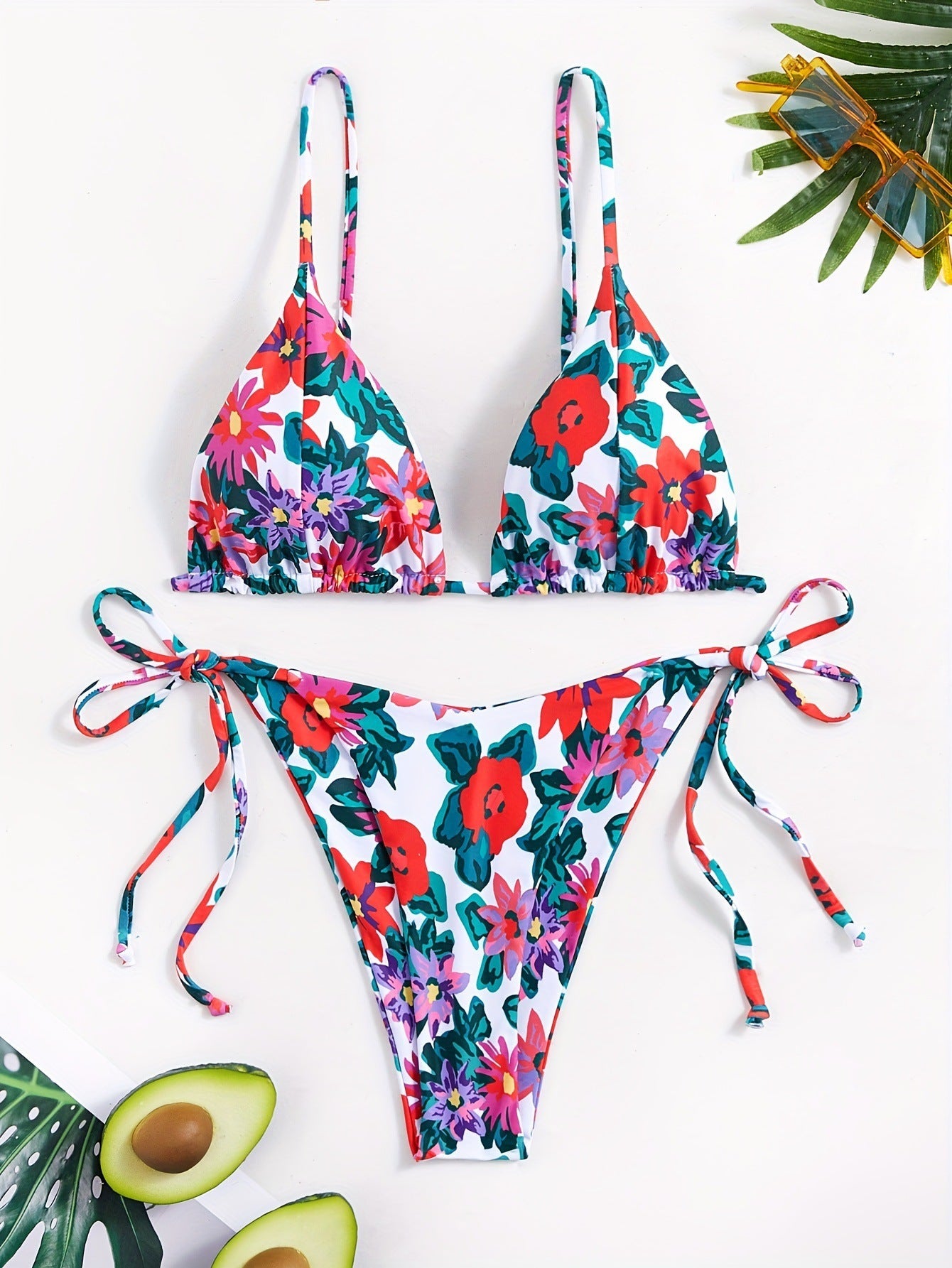 Vintage Floral Bikini Exclusive Swimsuit Multi