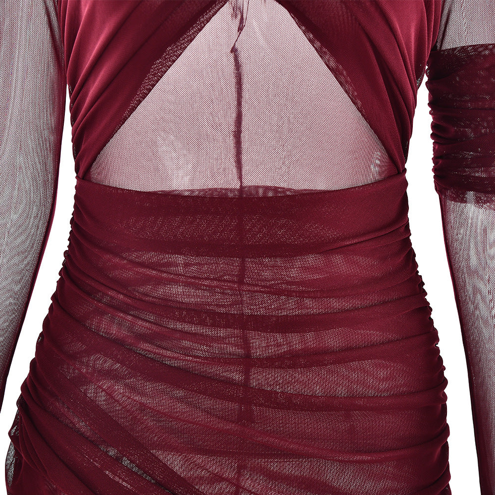 Bruna Maxi Dress - Maroon