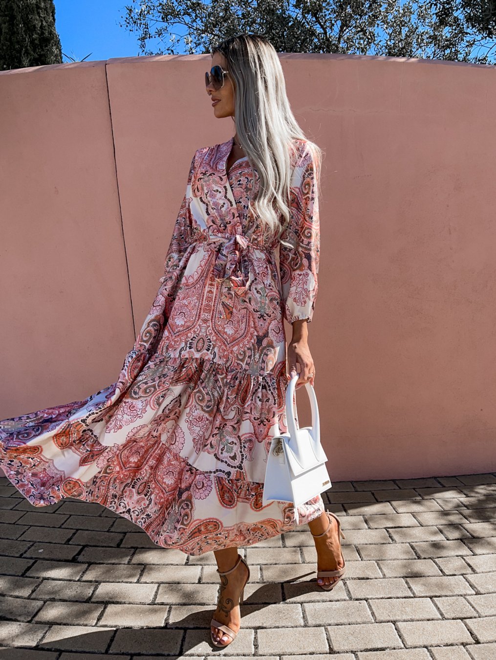 Katerina Printed Tiered Midi Dress - FINAL SALE