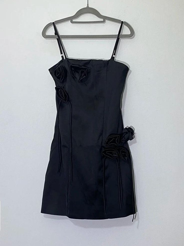 Cute Pink 3D Flower A Line Short Party Dress Homecoming Dress S199