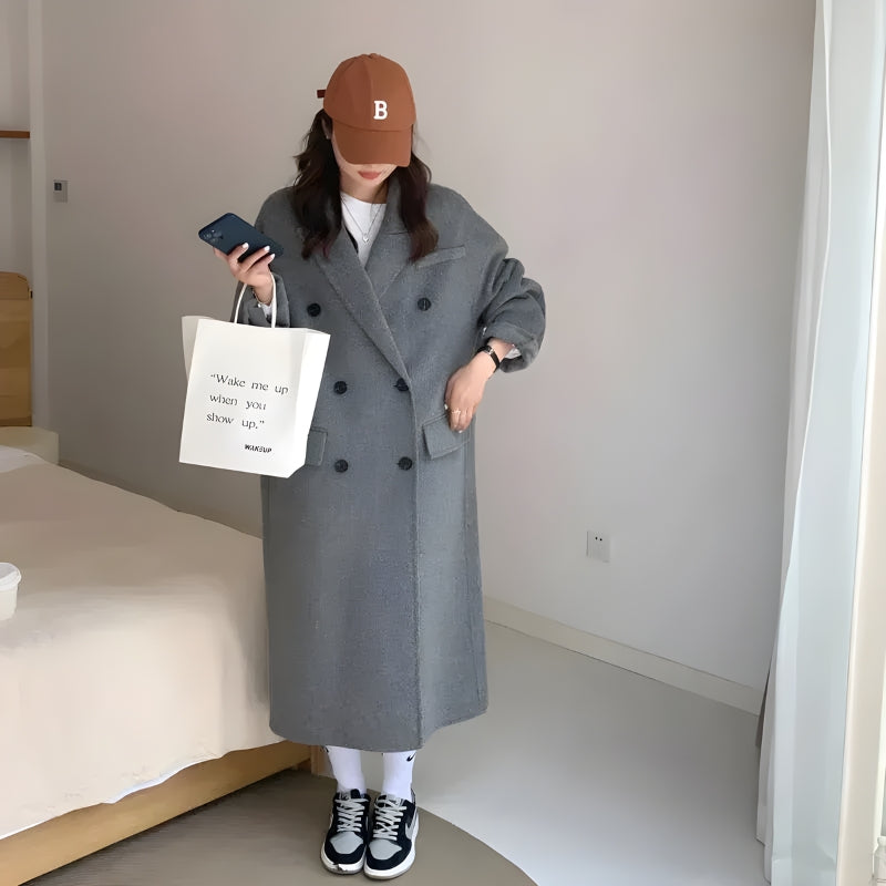 Old Money Long Coat - Fashionpara