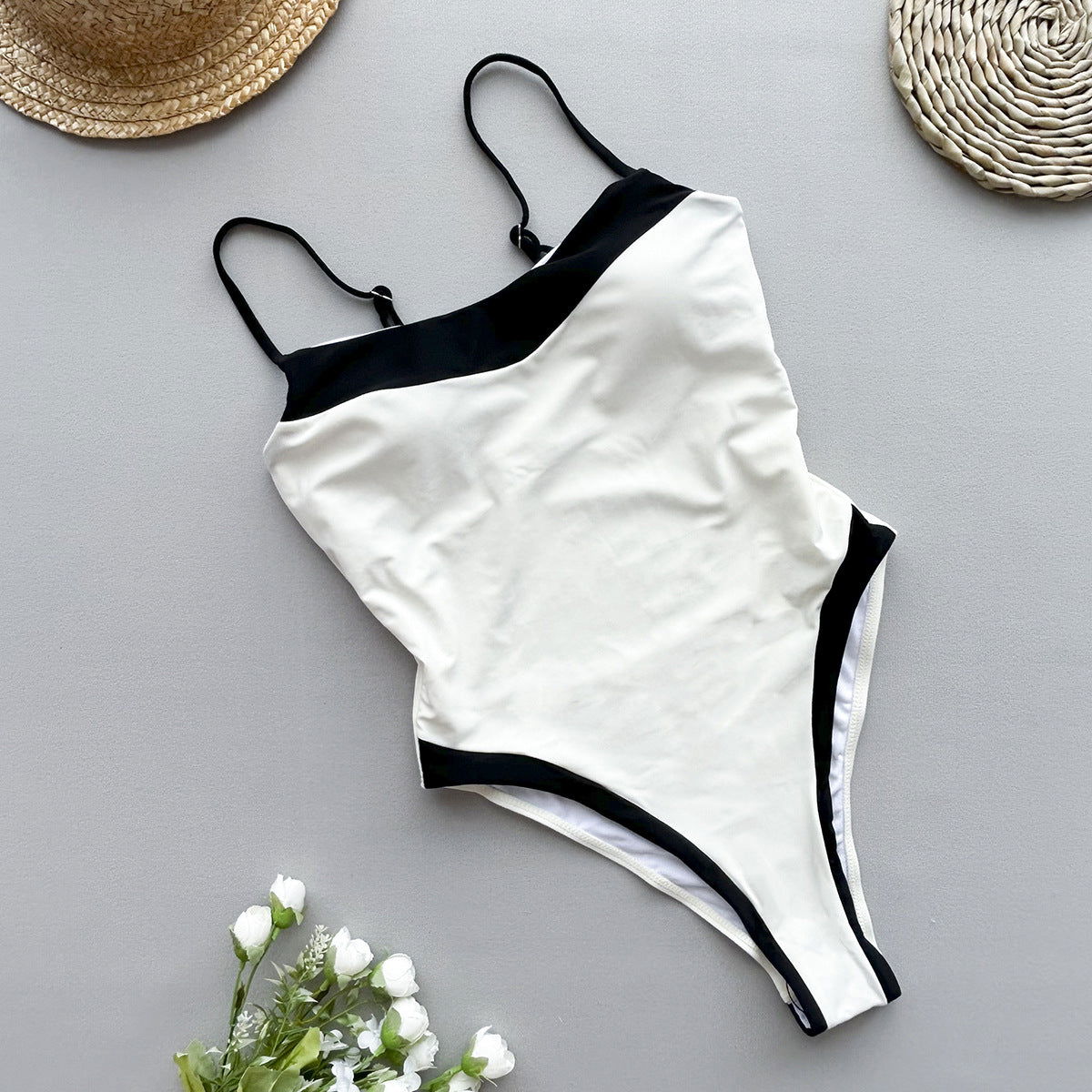One Piece Swimsuit Women Bikini Lady Sexy Stitching Swimwear Bikini - Fashionpara