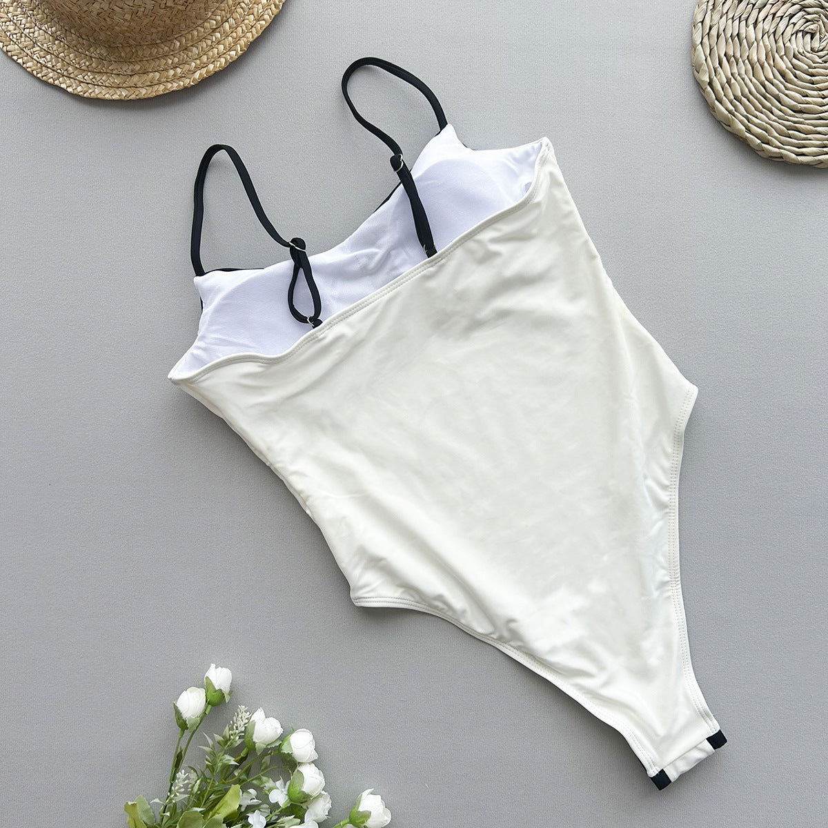 One Piece Swimsuit Women Bikini Lady Sexy Stitching Swimwear Bikini - Fashionpara