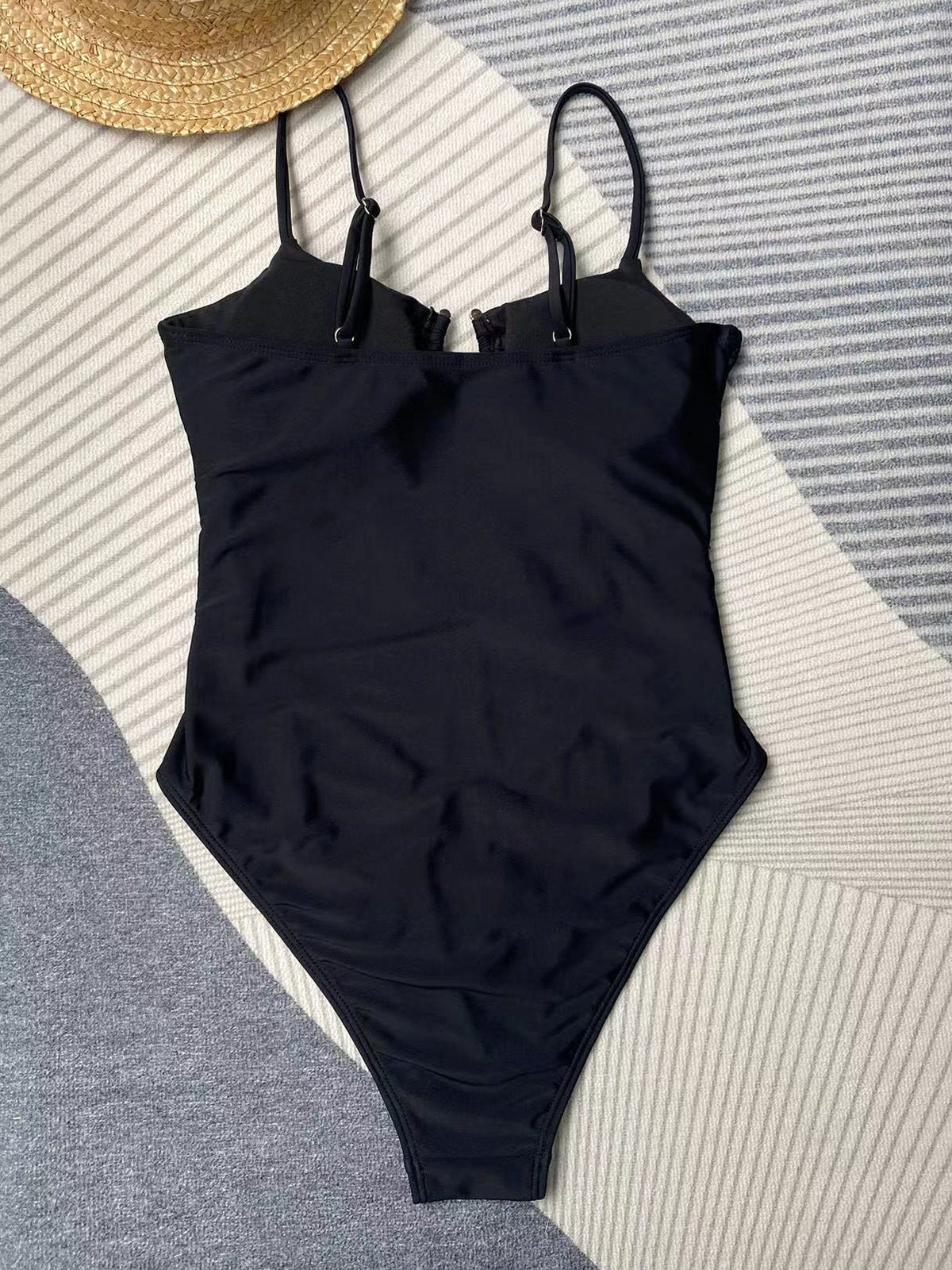 One Piece Swimsuit Women Solid Color Bikini Women Swimwear Bikini - Fashionpara