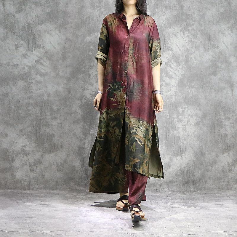 Chiffon Deep V-Neck Cape Sleeve Sheer Layered Flowy Maxi Gown