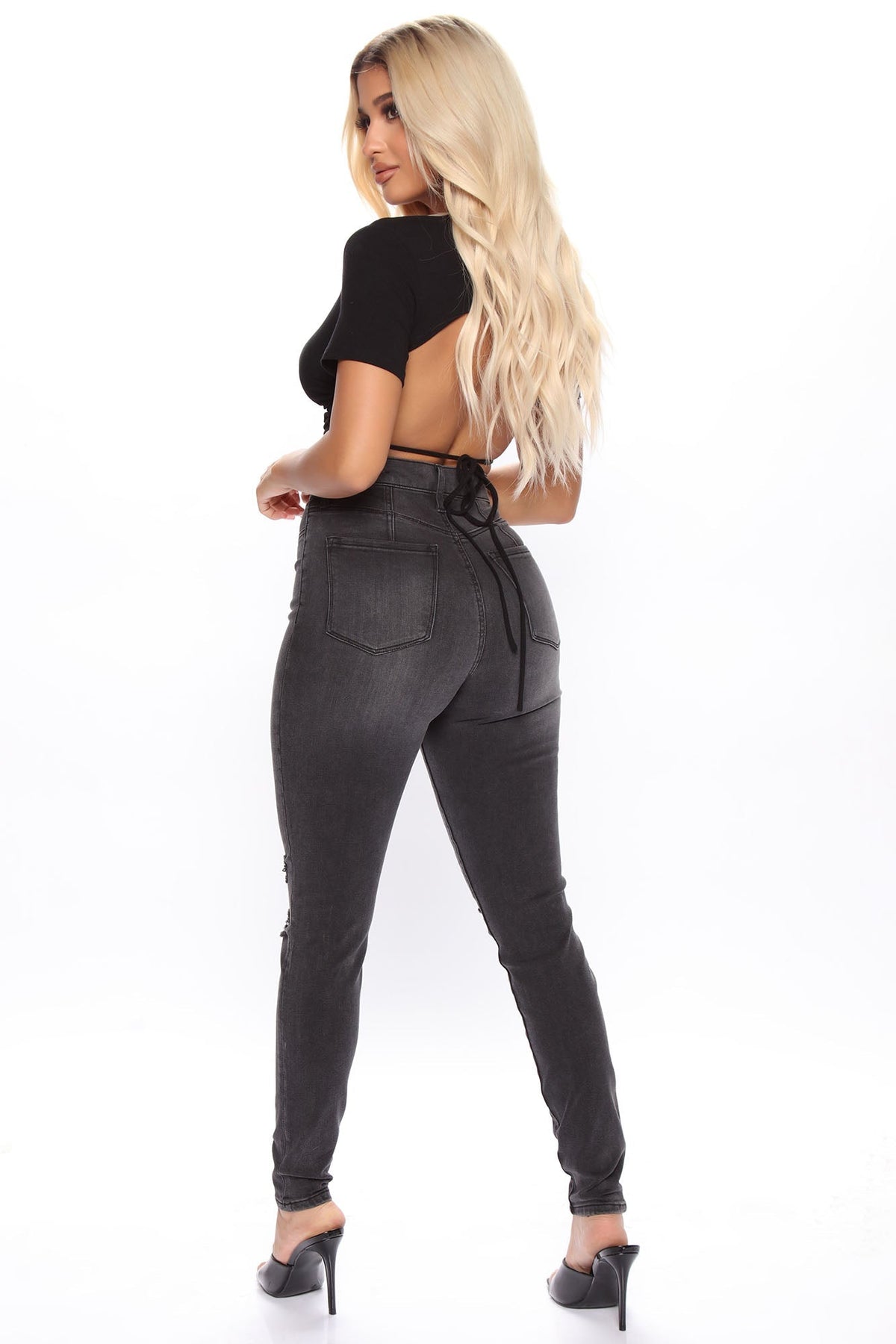 KittenAlarm - Our Favorite High Rise Skinny Jeans - Grey