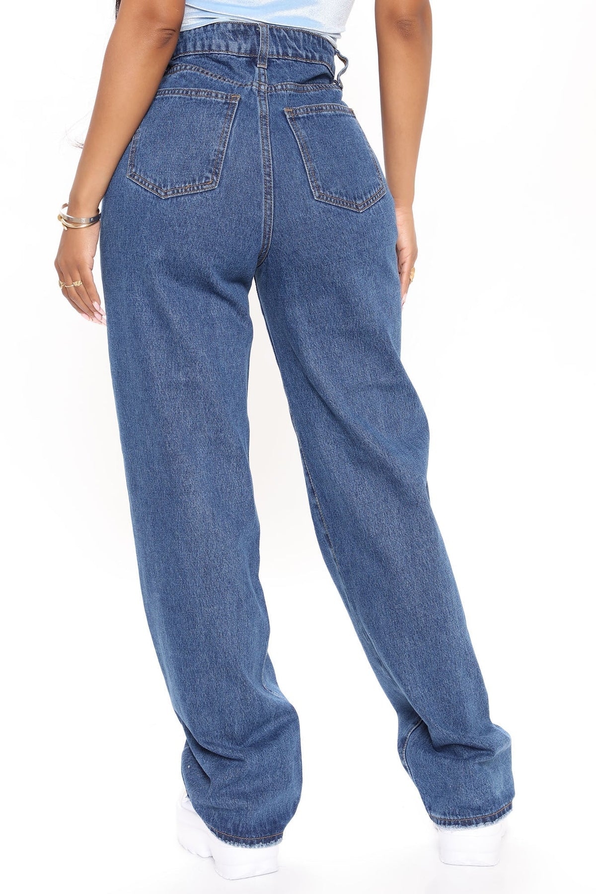 KittenAlarm - Outta The Way Non Stretch Straight Leg Jeans - Dark Wash