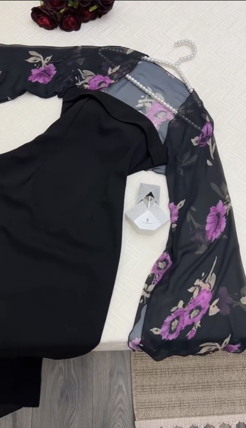 Elegant A Line Strapless Long Prom Dresses Black Formal Dress