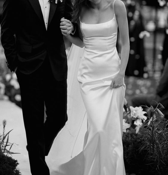 Beautiful Sheath Straps Long White Prom Dress Evening Dress