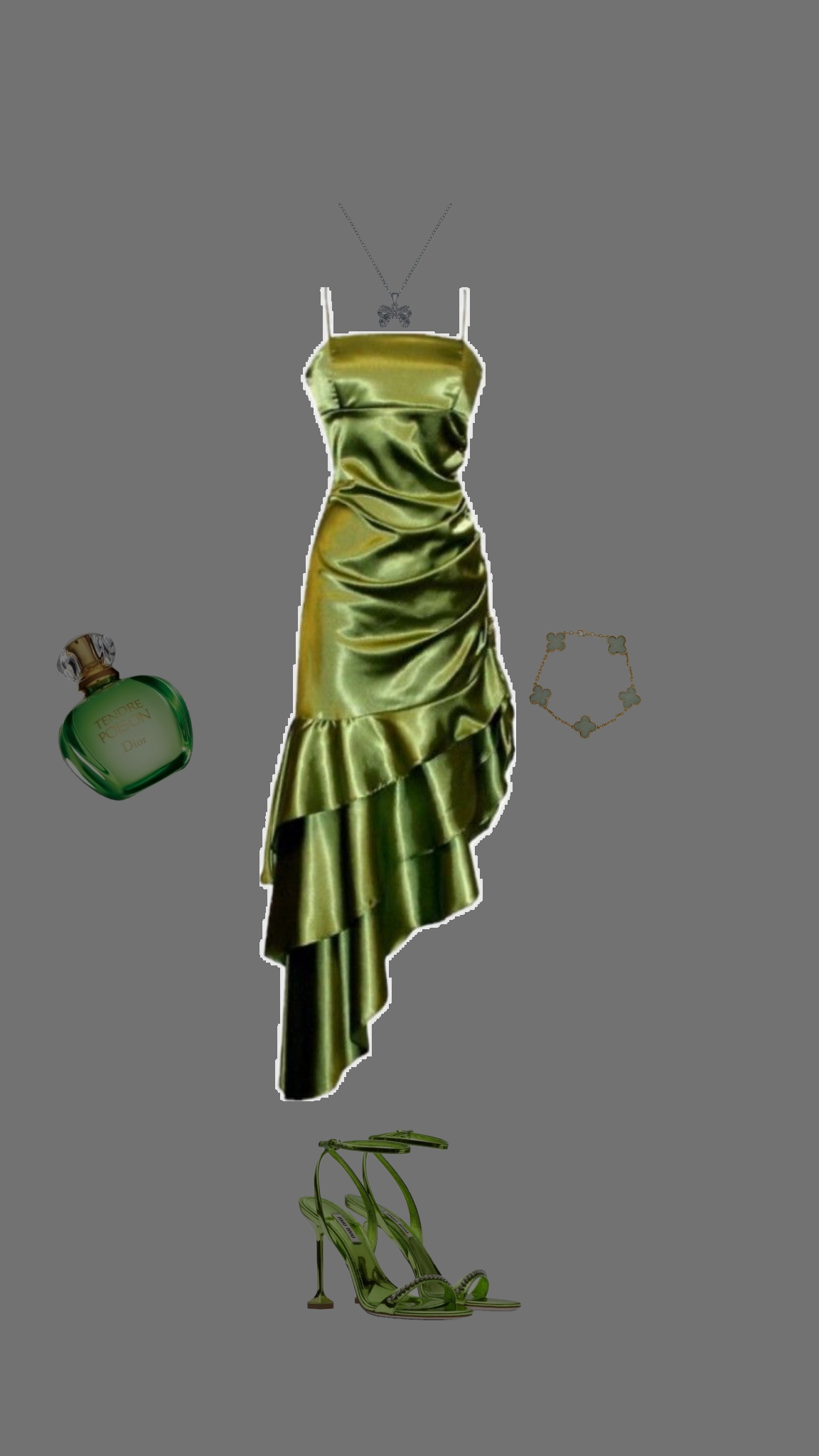 Modest High Low Spaghetti Straps Green Party Dress Prom Dresses