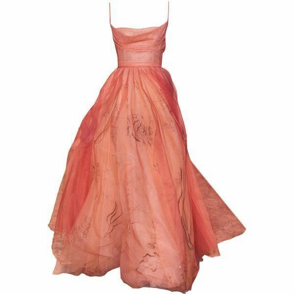 Pretty A Line Spaghetti Straps Orange Floor Length Evening Dress Tulle Prom Dresses