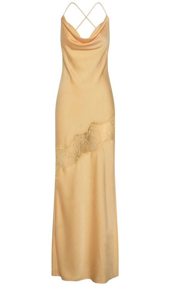 Sexy Mermaid Spaghetti Straps Yellow Party Dress Backless Prom Dress