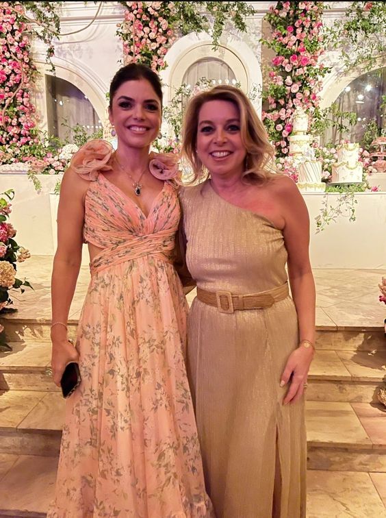 Sexy A line Floral Long Open Backs Party Prom Dresses