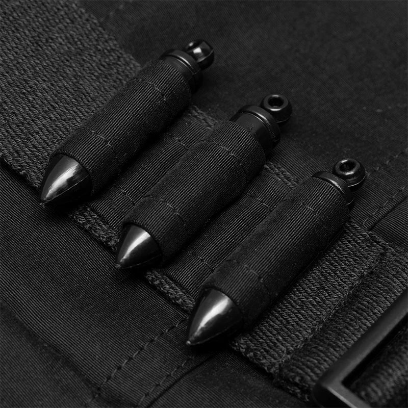 Buckle Belt Suspender Pinafore A-Line Mini Dress 5