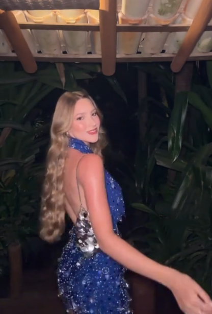 Sexy Halter Blue Chiffon Sequin Beaded Short Party Dress Cocktail Dress Formal Homecoming Dress D577