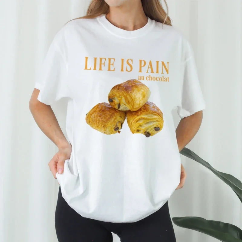 Pain Au Chocolat Funny Food T-shirt - Fashionpara
