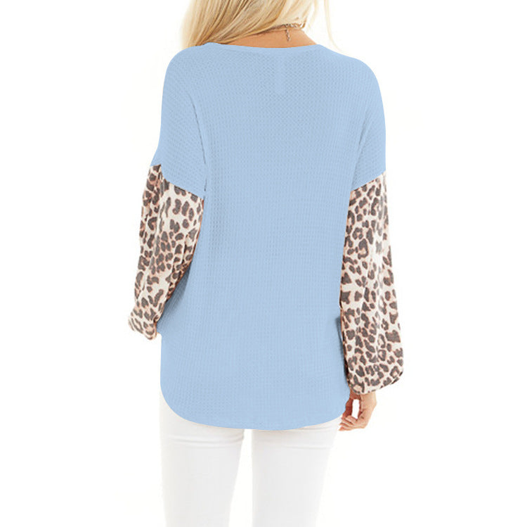 Stylish Leopard Print Knit Sweater for Effortless Elegance