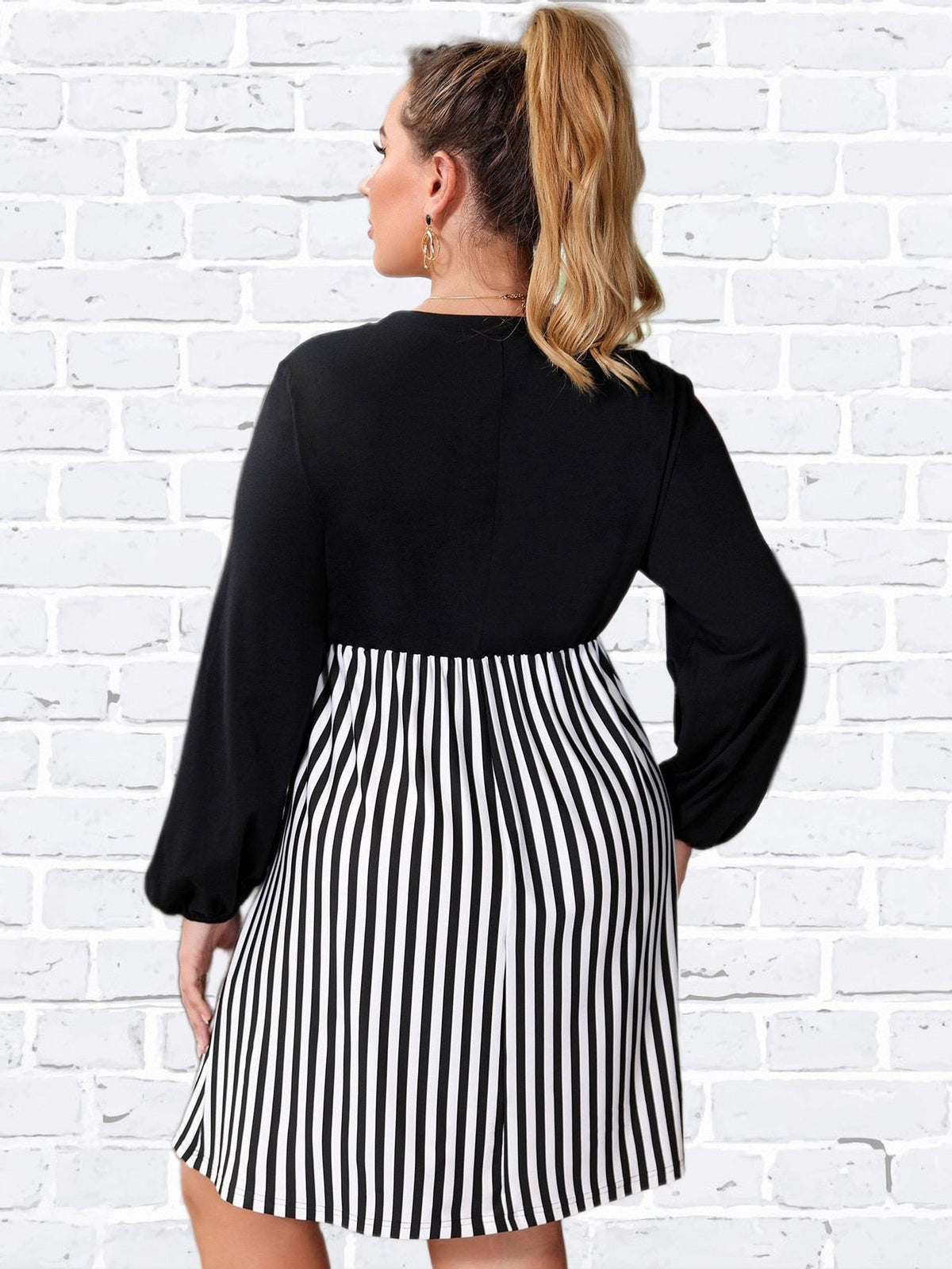 Casual Long Sleeve Midi Dresses 4