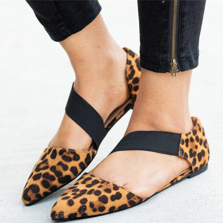 Pointed Toe Sandals Flats Pump Shoes - Mislish